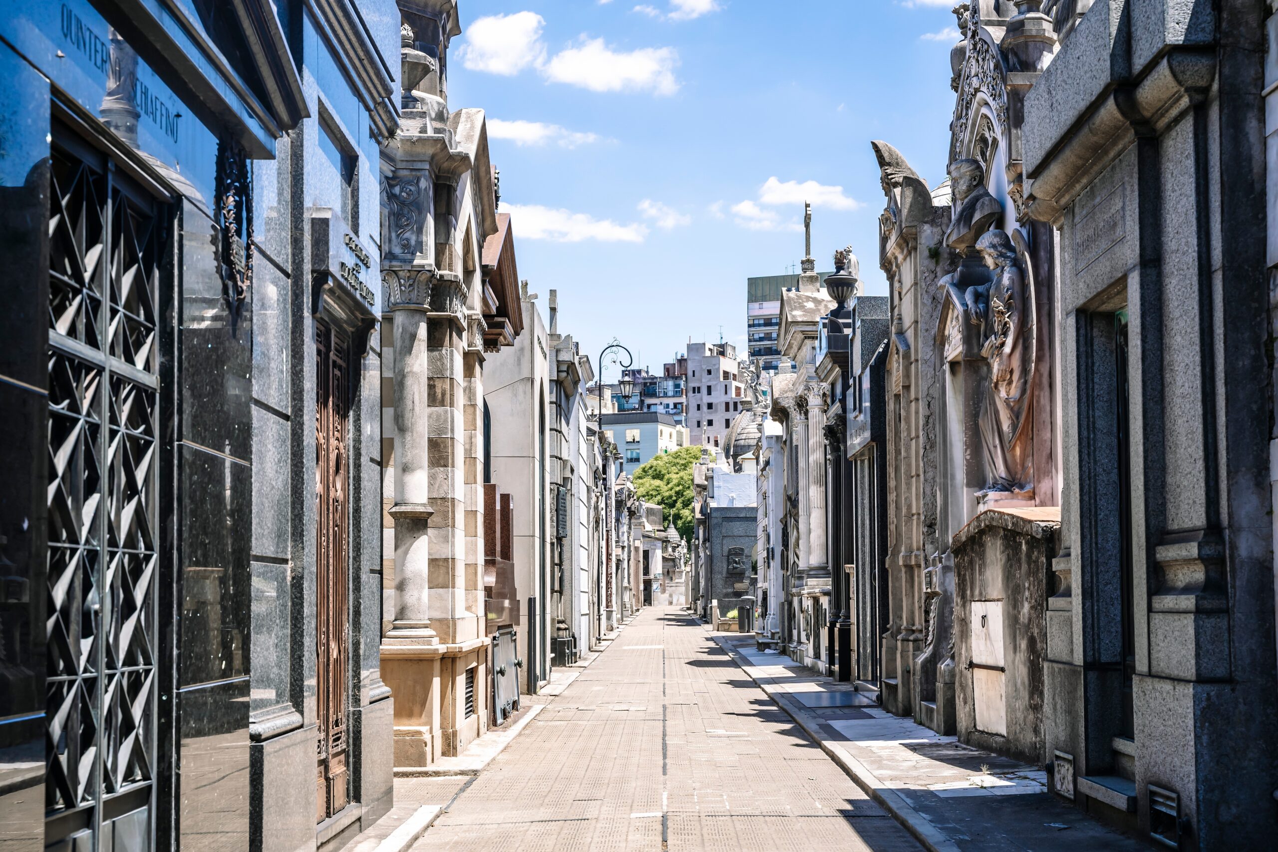 Recoleta neighborhood in Buenos Aires, Argentina