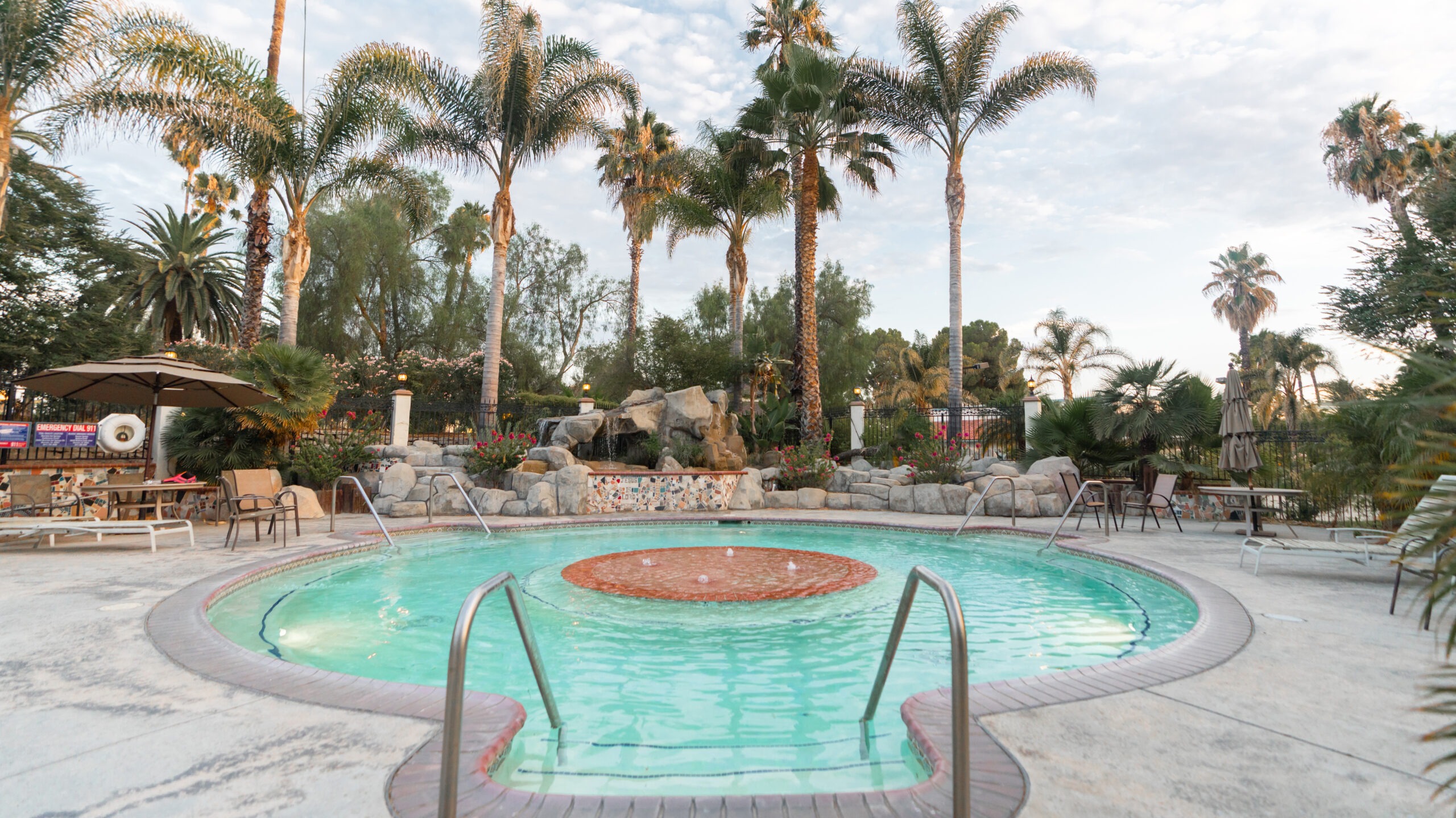 An outdoor pool at Murrieta Hot Springs Resort