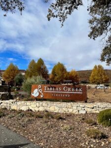 Tablas Creek Estate sign