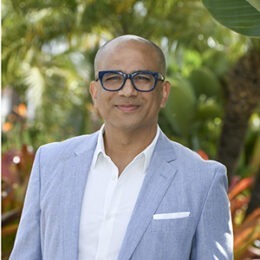 headshot of Sanjiv Hulugalle, managing director at Hotel del Coronado