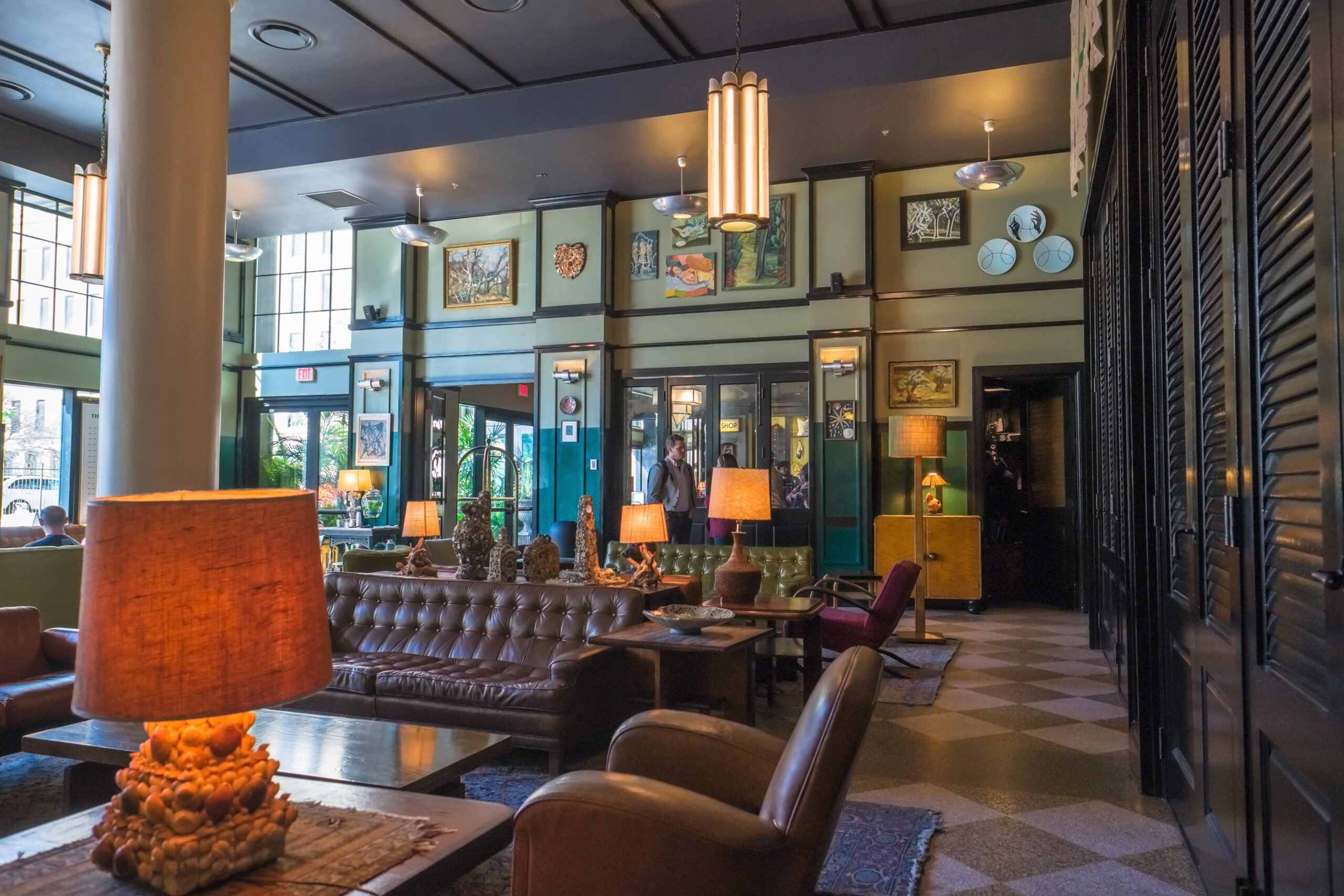 Lobby of the Ace Hotel, New Orleans