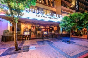 House of Blues exterior at night