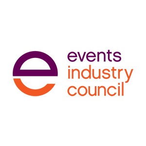 "events industry council" in purple and orange colors