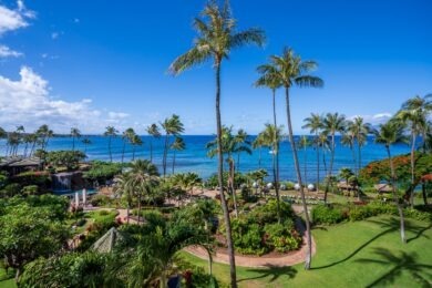 Downtown Hanalei, on island of Kauai, Hawaii