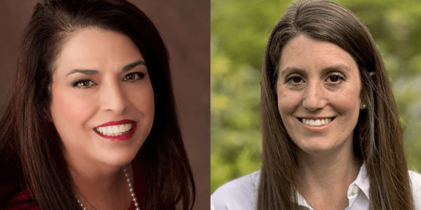 headshots of Lynn Willison (left) and Rachel Englander (right)