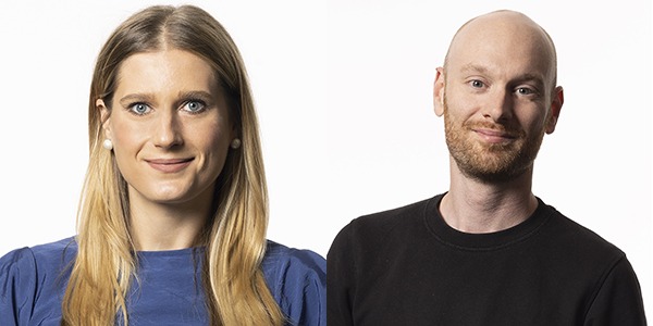 Headshots of Phoenix Porchelli (left) and James Frankis (right)