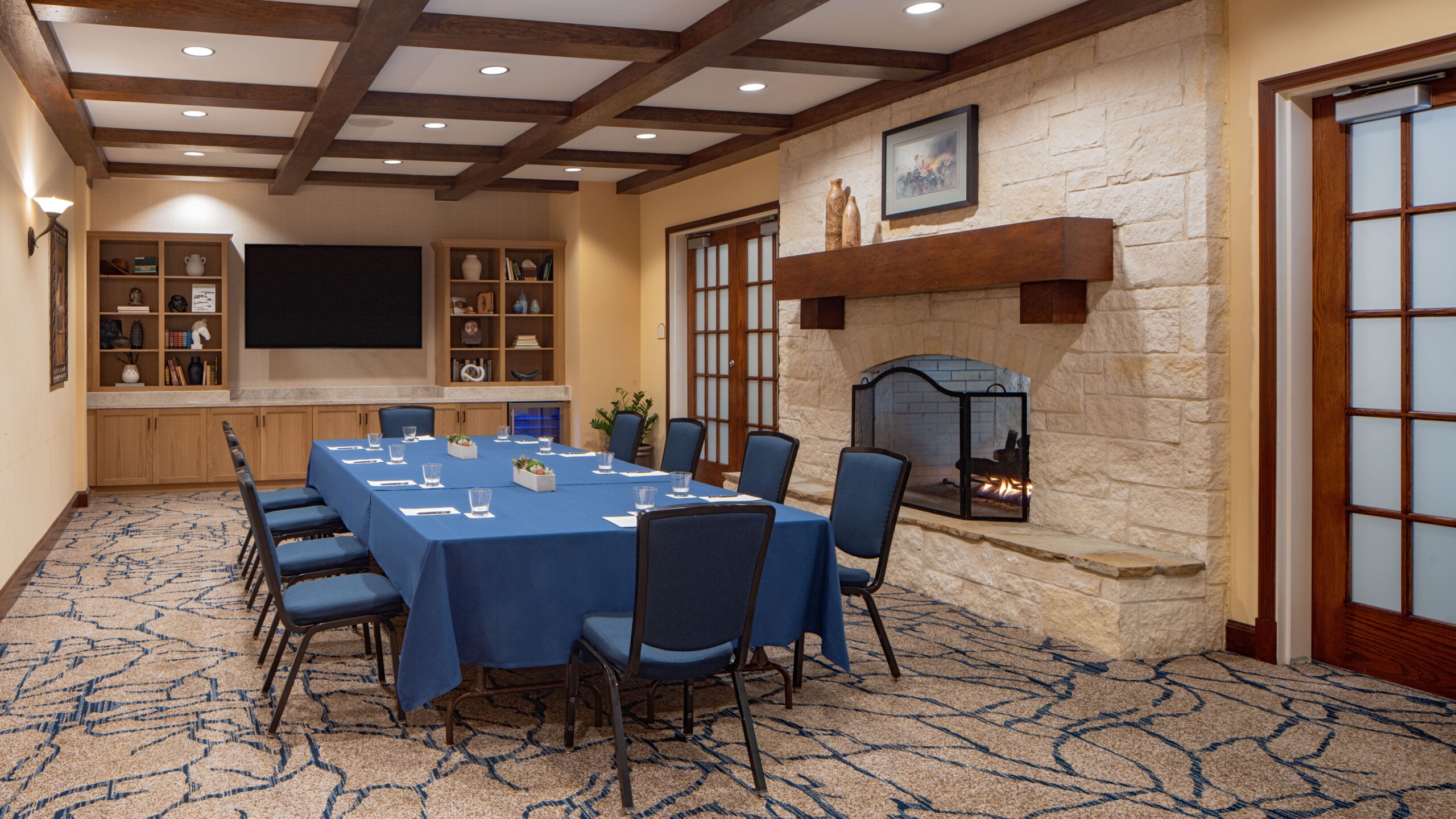 Hilton San Antonio Hill Country Fireplace Conference Room