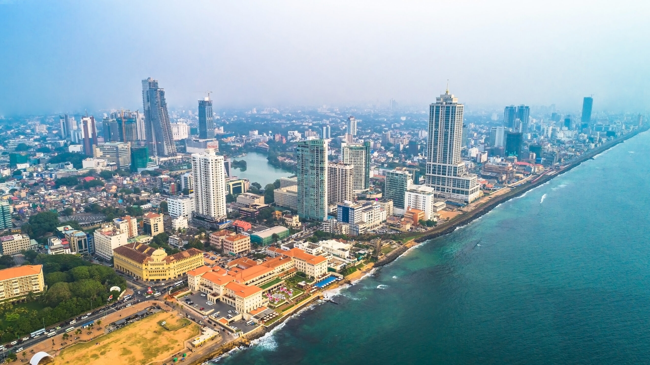 aerial view of colombo, sri lanka