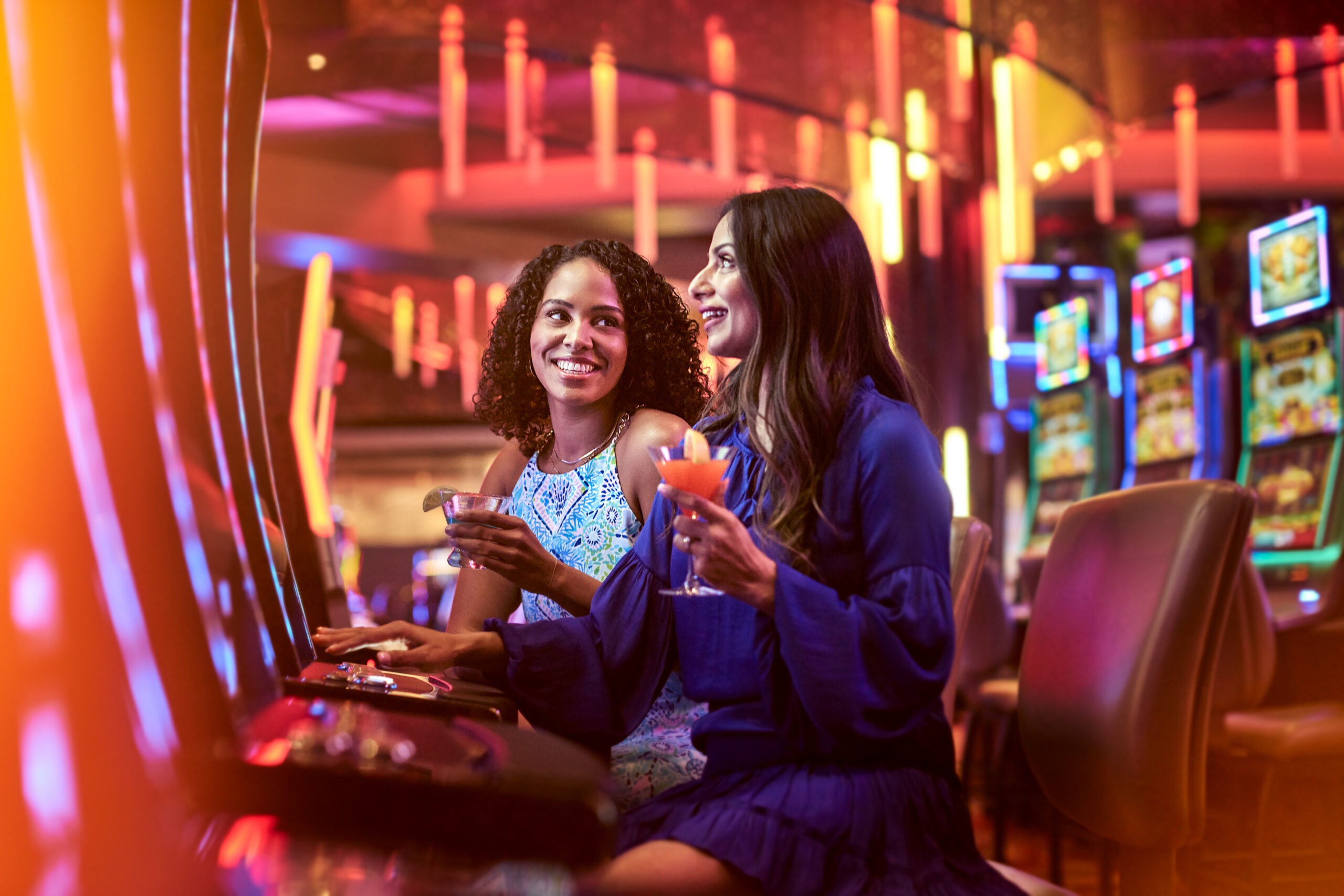 two women in casino