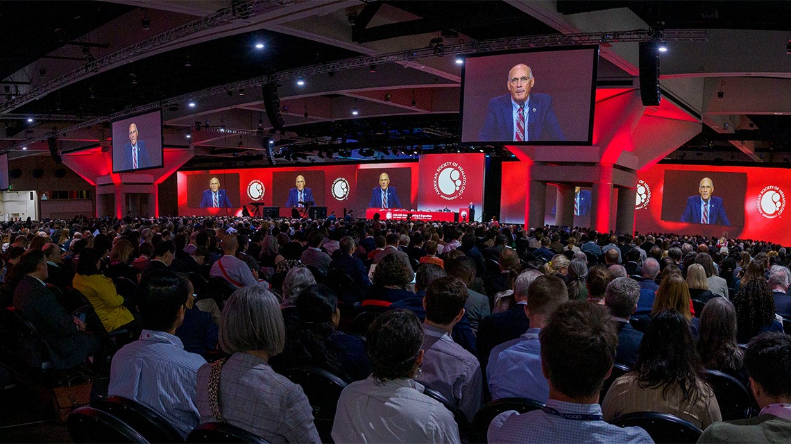 group of people in general session for the American Society of Hematology