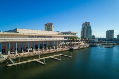 Tampa Convention Center on the Hillsborough River