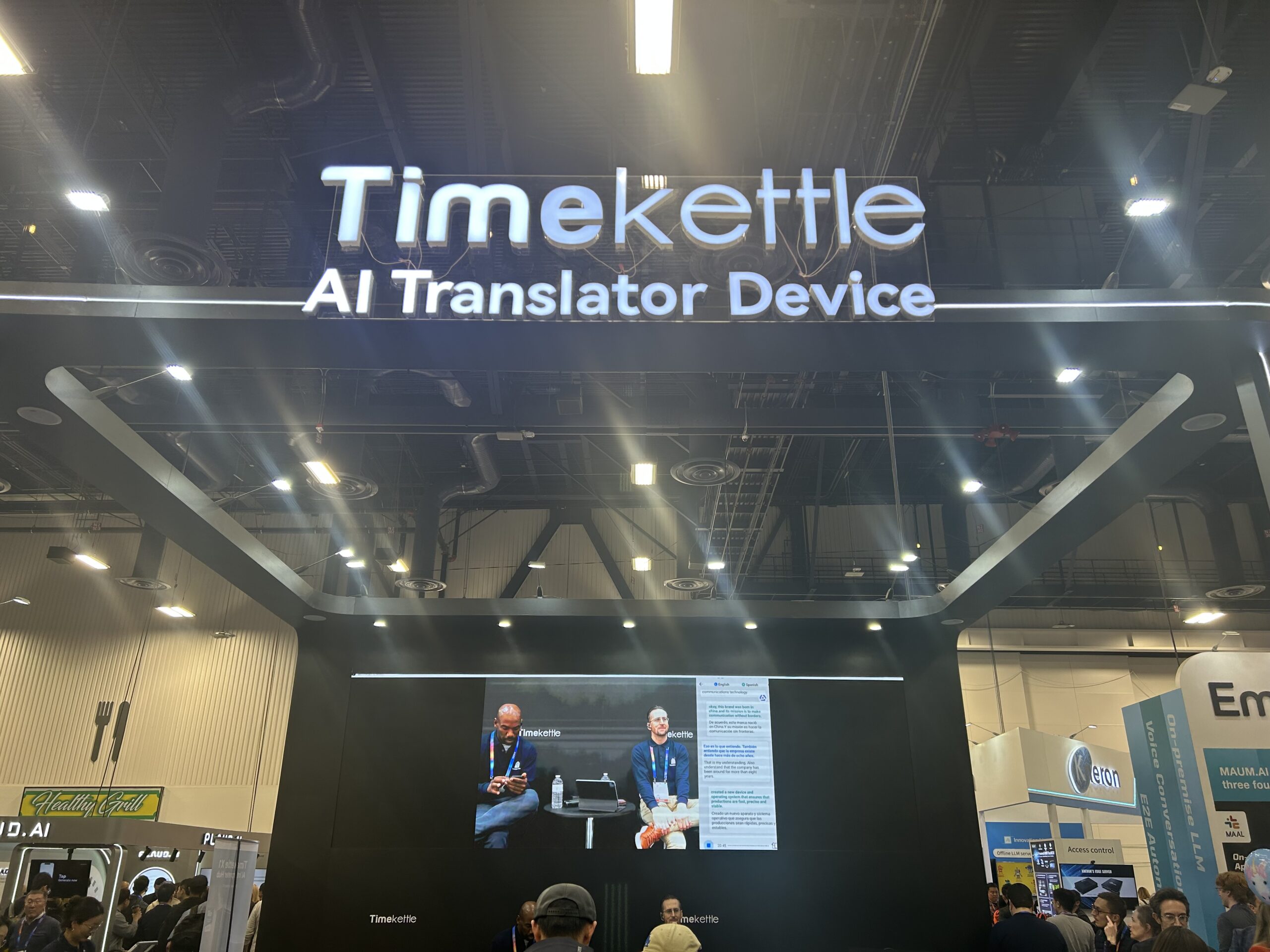 Timekettle booth