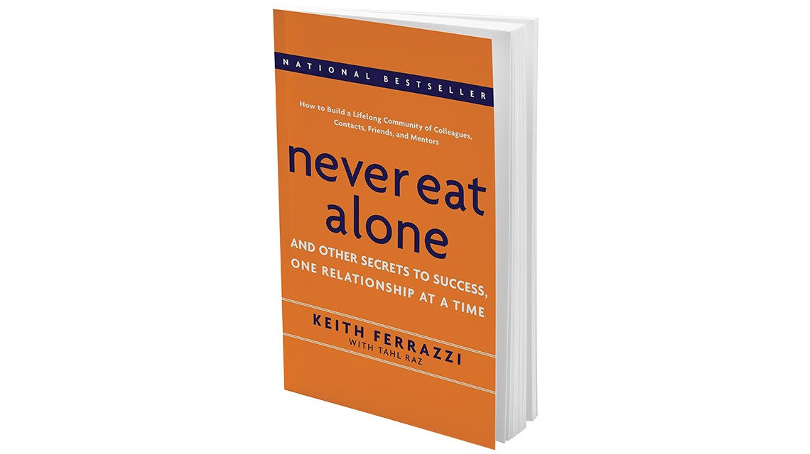 Orange "Never Eat Alone" book