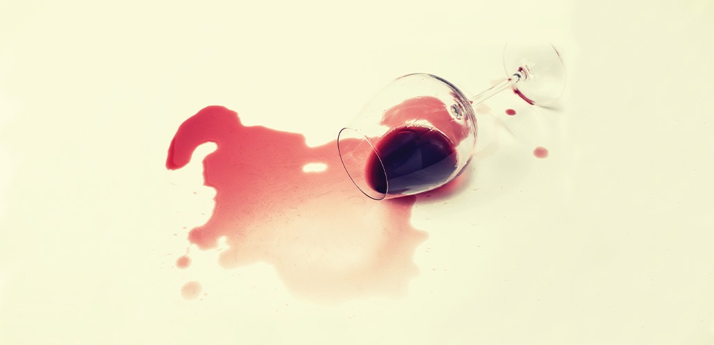 spilled wine