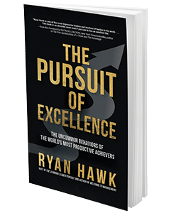 Black "The Pursuit of Excellence" book