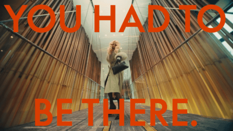 Miranda Makaroff for W Hotels Hotel Tales brand campaign image with the words "You had to be there" in red