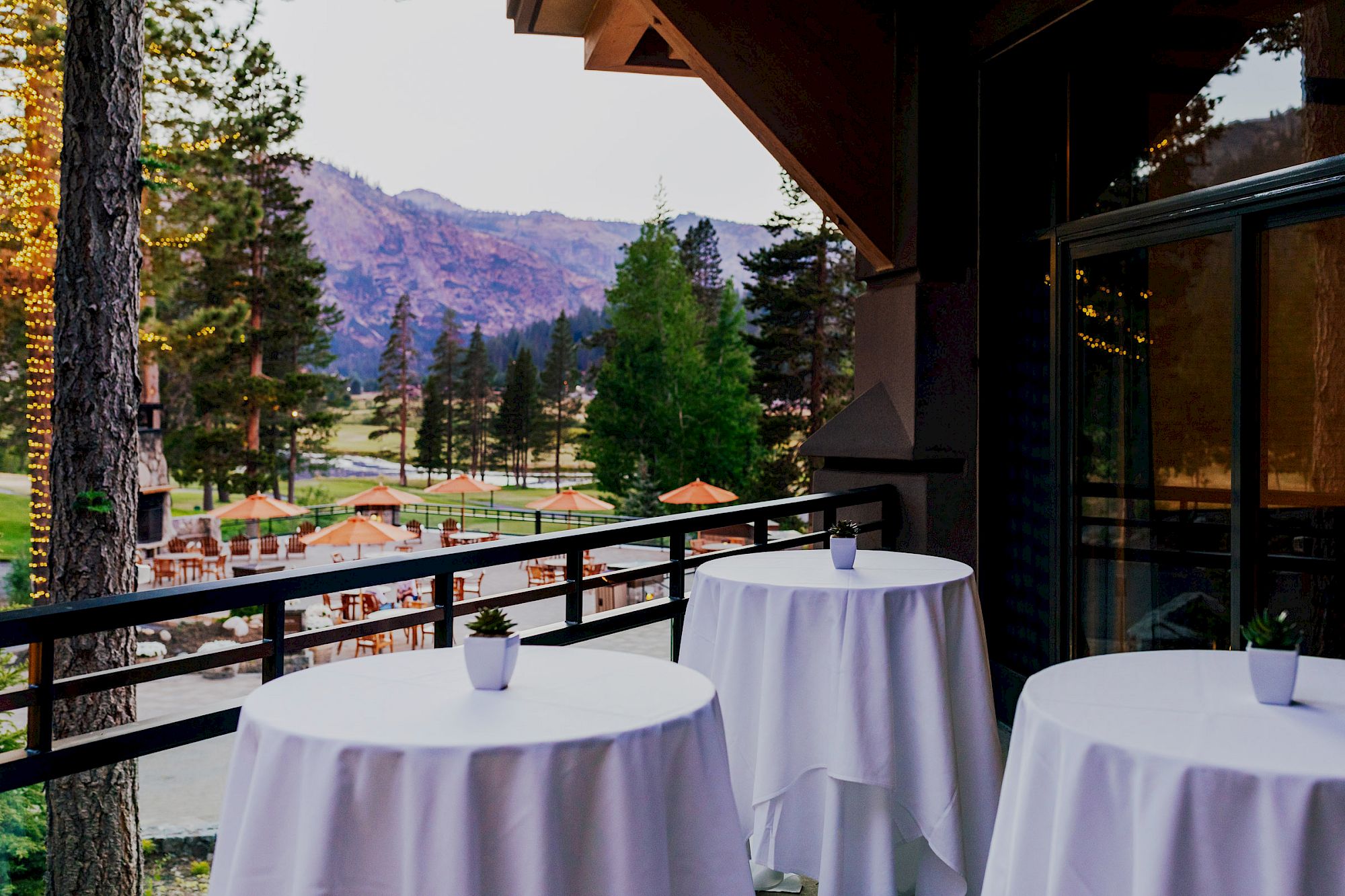 Outdoor space at Everline Tahoe Resort & Spa, Olympic Valley in California