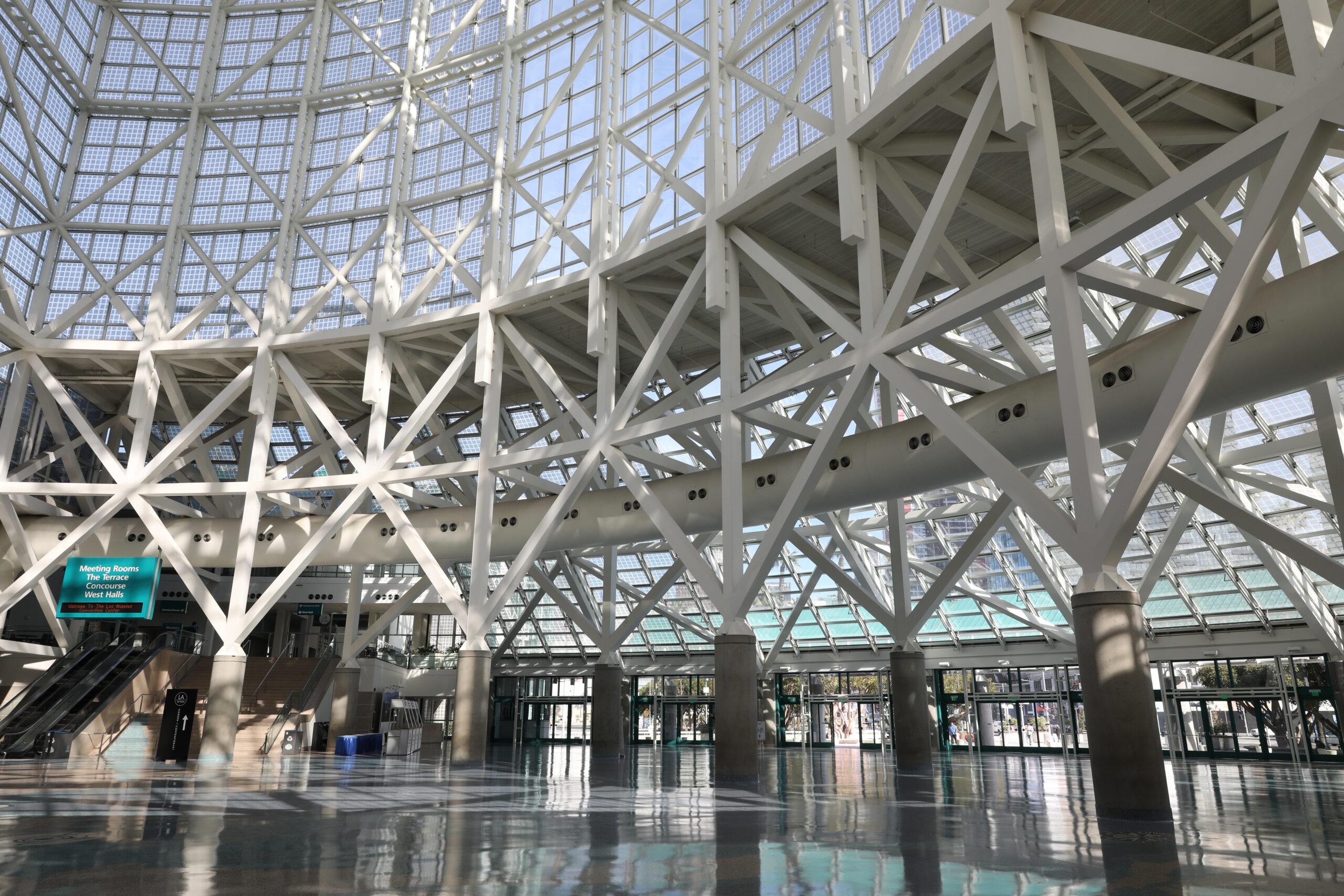 Los Angeles Convention Center interior in in Southern California