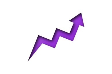 Purple arrow pointing upward