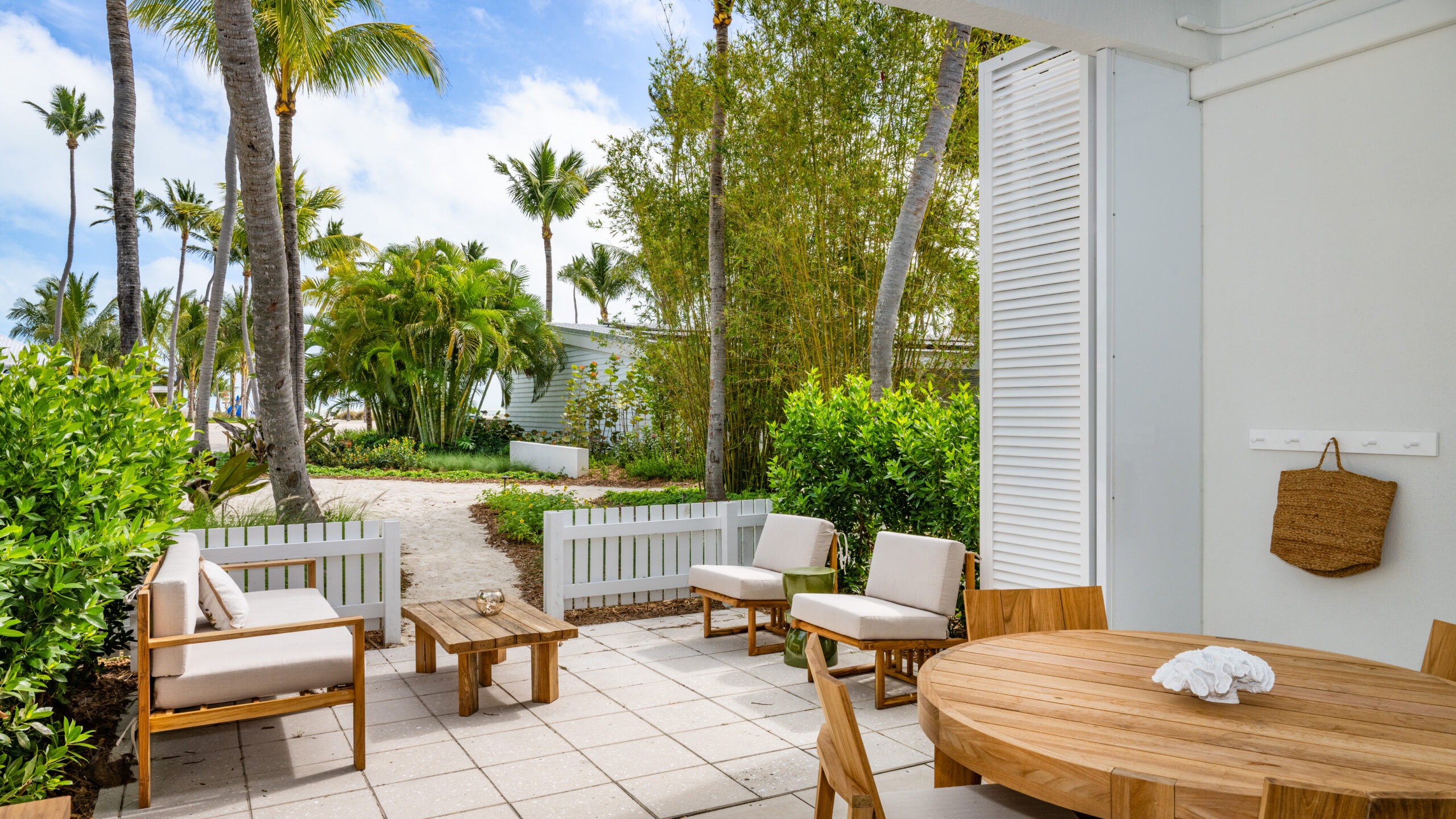 Islander Resort Oceanside room back patio for New and renovated