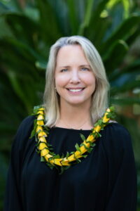 Lynn Whitehead wearing black shirt