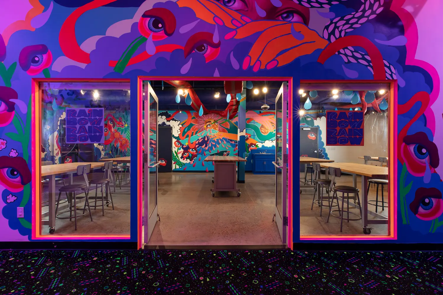 Indoor space at Meow Wolf in Sante Fe