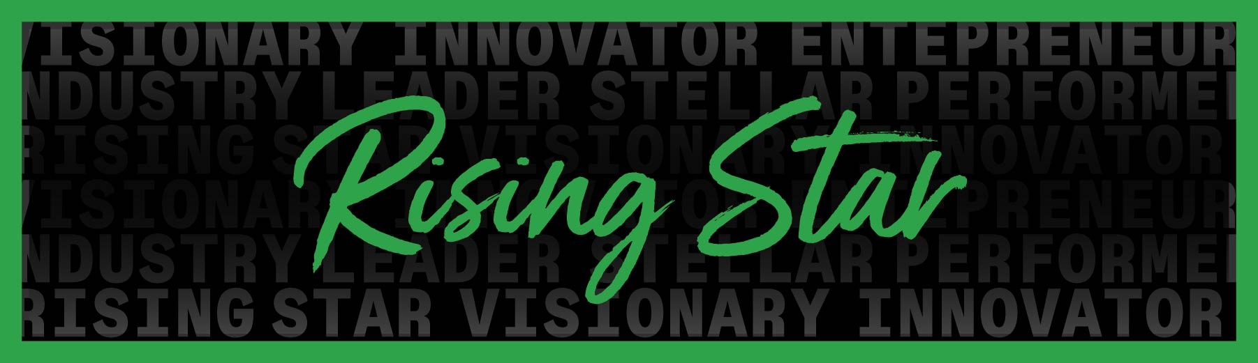 Green Rising Star graphic