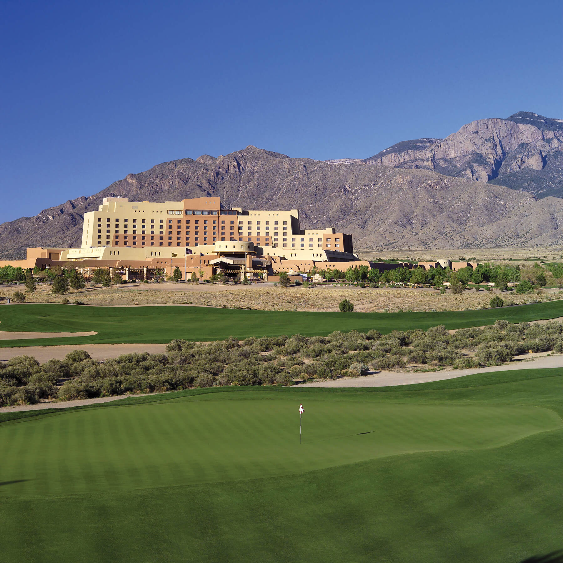 Exterior shot of Sandia Resort & Casino in Albuquerque