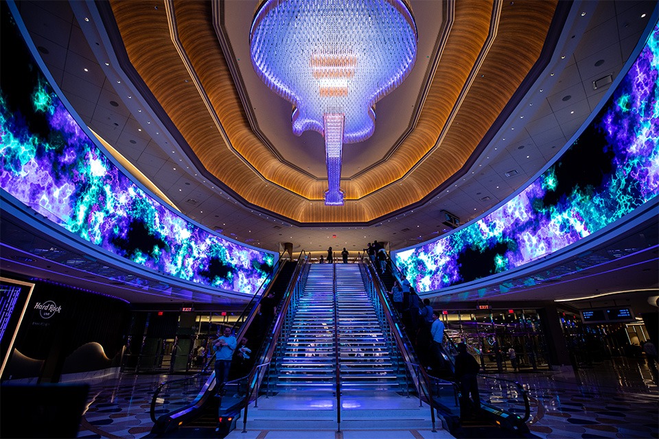 Stairs at Hard Rock Hotel & Casino Atlantic City