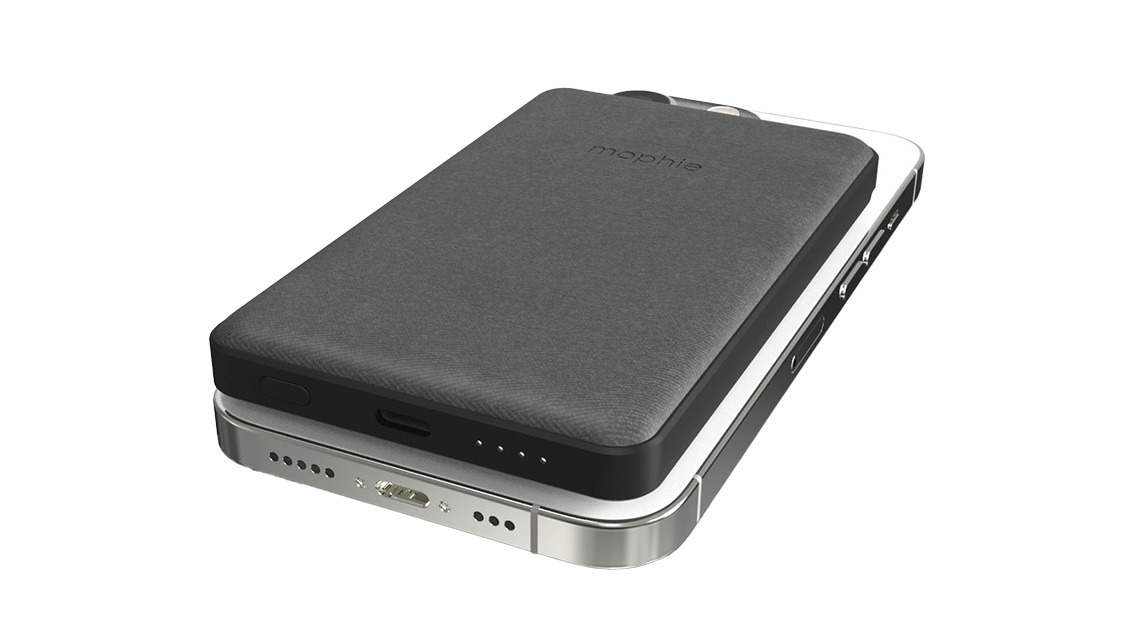 Portable charging pack on iPhone