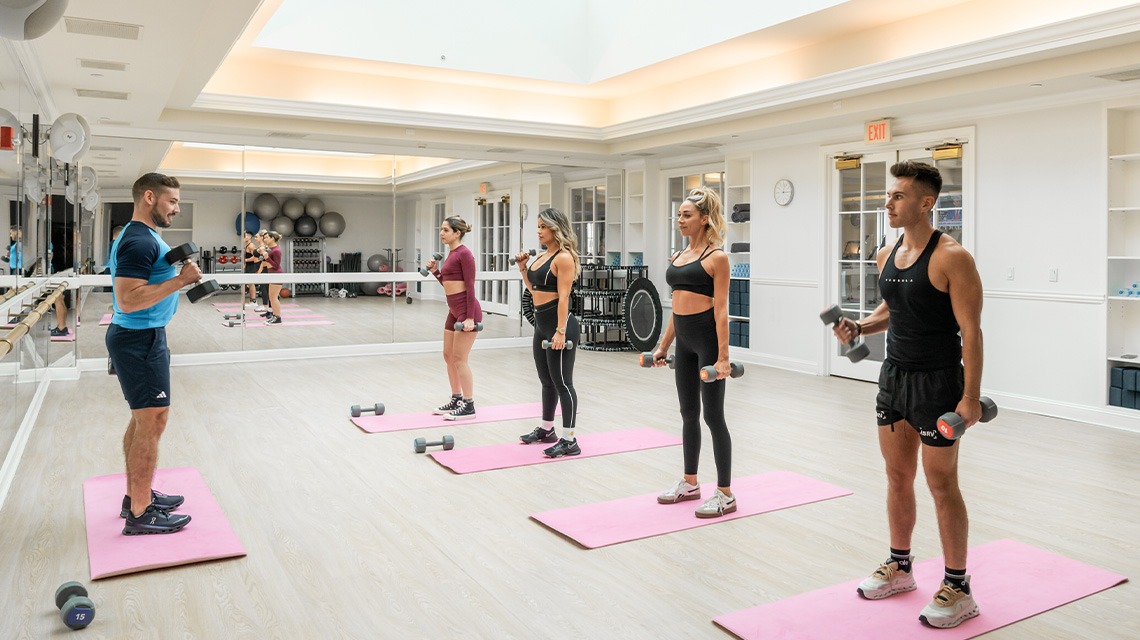 Fitness class at JW Marriott Miami Turnberry