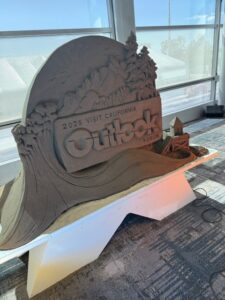 Visit California Sand Castle Activation at Outlook Forum